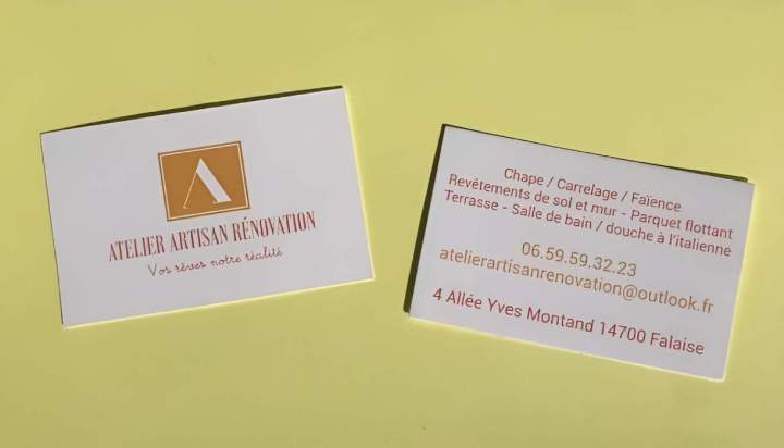 Impression de cartes de visite Calvados
